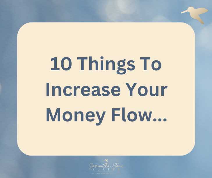 10 ways to increase your money flow