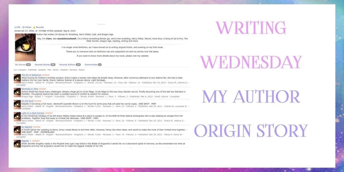 Writing Wednesday - My Author Origin Story