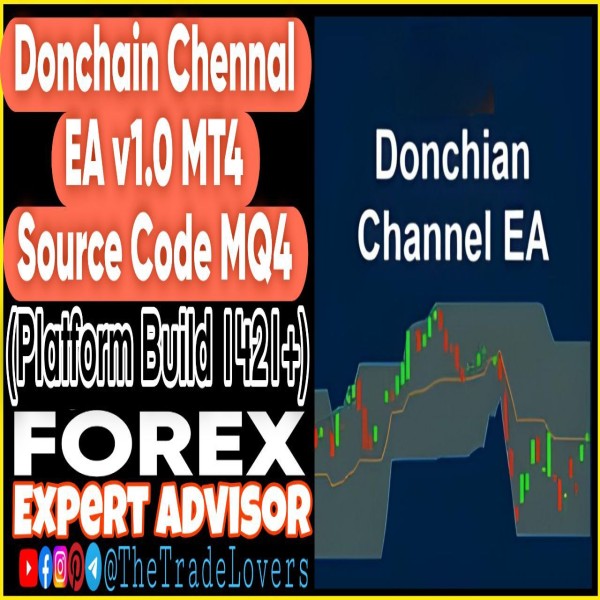 Donchian Channel EA v1.0 MT4 Source Code MQ4 (Works on Build 1421+) | Forex Robot | MT4 Expert Advisor - The Trade Lovers