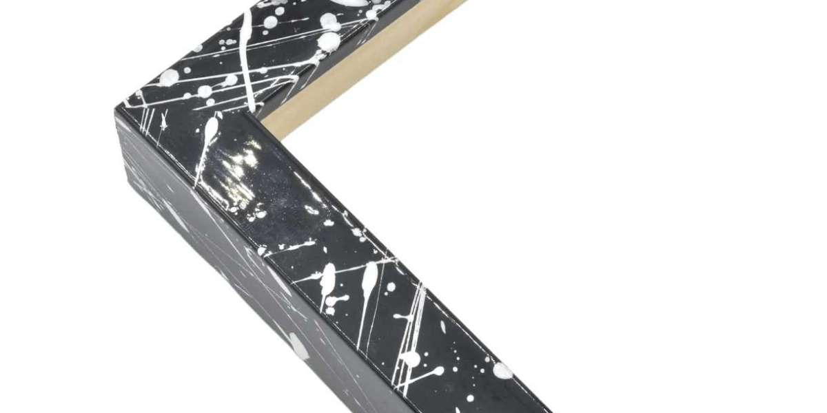 Stunning Colorful Urban Splatter Custom Picture Frame Black